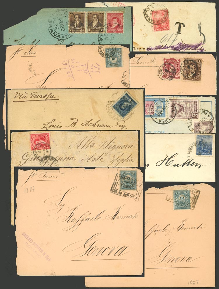 Lot 977 - Argentina postal history - Guillermo Jalil - Philatino Auction # 2635 ARGENTINA: Lot 977 - Argentina postal history - Guillermo Jalil - Philatino Auction # 2635 ARGENTINA: