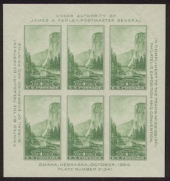 Example of a Souvenir Sheet